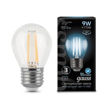 Лампа Gauss LED 105802209 Filament Globe E27 9W 4100K