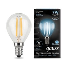 Лампа Gauss LED 105801207 Filament Globe E14 7W 4100K