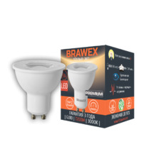 Светодиодная лампа BRAWEX MR16 GU10 8Вт угол 38° 3000k