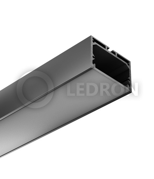 Накладной профиль для светодиодных лент 49x32x2500 Alum