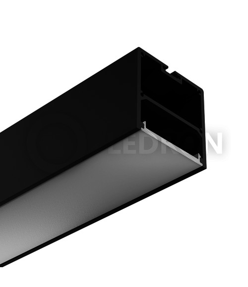 Накладной профиль для светодиодных лент 50x50x2500 Black