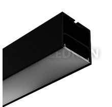 Накладной профиль для светодиодных лент 50x50x2500 Black