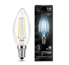Лампа Gauss LED 103801205 Filament Candle E14 5W 4100К