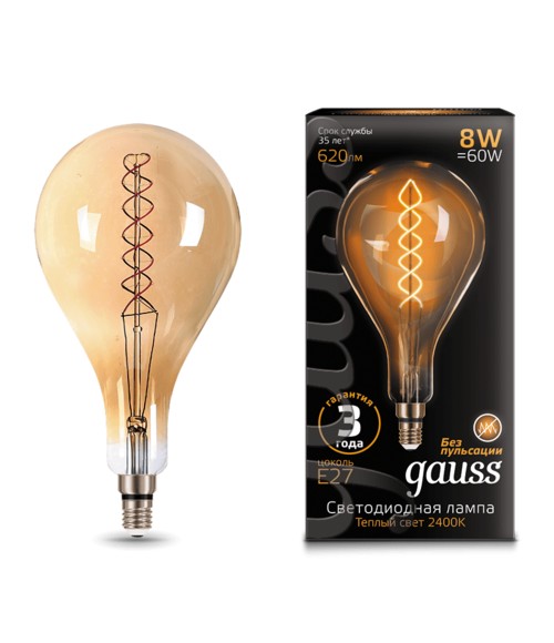 Лампа Gauss LED Vintage Filament 150802008