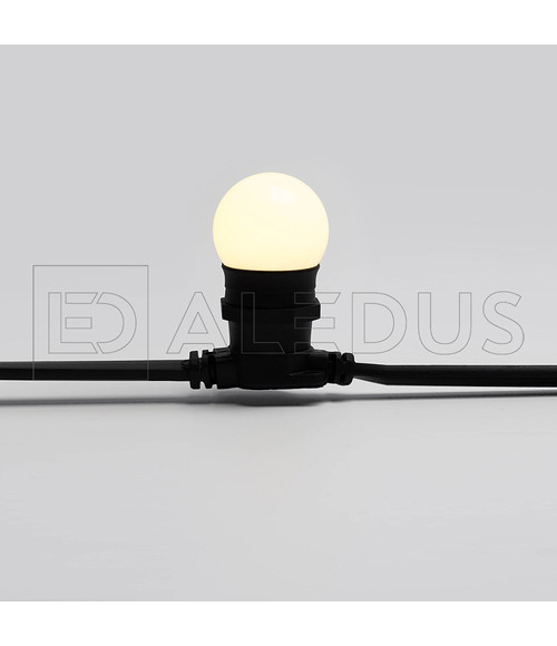 Светодиодная лампа ALEDUS для Белт Лайта, E27, G45, теплая белая