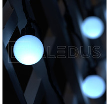 Гирлянда с шариками ALEDUS 5 м, черный провод, ПВХ, белый