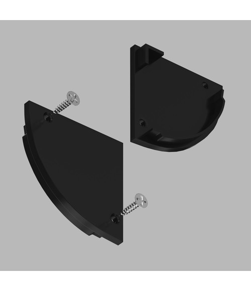 Комплект заглушек для углового профиля 3030-Z Black
