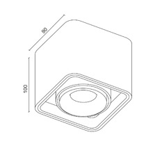 Накладной поворотный светодиодный светильник Ledron TUBING Black TRIAC