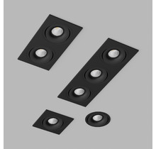 Светодиодный поворотный светильник MJ1006 Black 10W 3000k