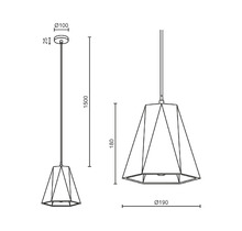 Подвесной светильник Ledron RAYS C