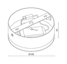 Накладной светодиодный светильник SDL10-R100-4200K White