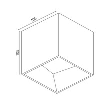 Накладной светодиодный светильник SKY OK White.