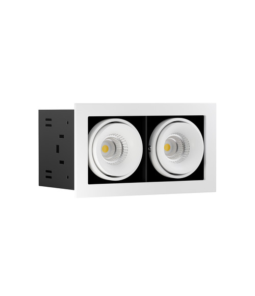 Светодиодный поворотный светильник ON-202-9W White-Black 18.4W 3000k