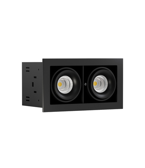 Светодиодный поворотный светильник ON-202-9W Black 18.4W 3000k