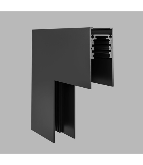 Угол соединительный черный (Вертикальный) для магнитного трека АВД-5356 Black