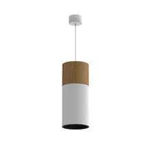SLC7392/12W-PB White-Black Wooden