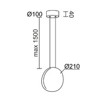 Подвесной светодиодный светильник Ledron 9203P/1B Black