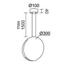 Подвесной светодиодный светильник Ledron 9203P/1D CFFEE