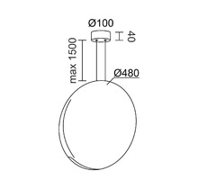 Подвесной светодиодный светильник Ledron 9203P/1D Green