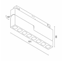 Светильник в магнитную систему DY-1060CS Black