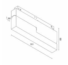 Светильник в магнитную систему DY-1061CS Black