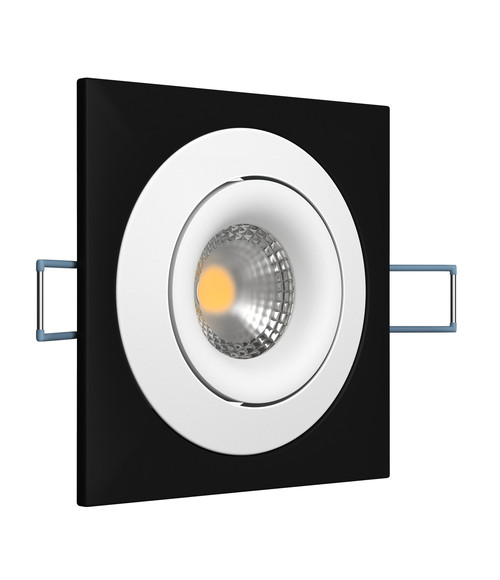 Светильник поворотный под сменную лампу Ledron AO1501005 SQ Black-White