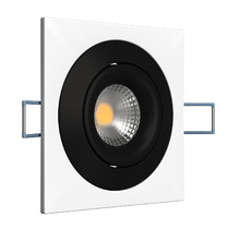 Светильник поворотный под сменную лампу Ledron AO1501006 SQ White-Black