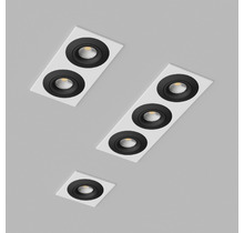 Светильник поворотный под сменную лампу Ledron AO1501006 SQ White-Black