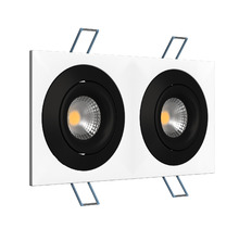 Светильник поворотный под сменную лампу Ledron AO1501006 SQ2 White-Black