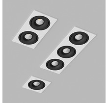 Встраиваемый светодиодный светильник MJ1006 SQ2 White-Black.
