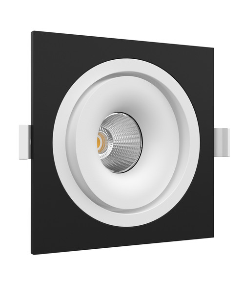 Встраиваемый светодиодный светильник MJ1006 SQ Black-White.