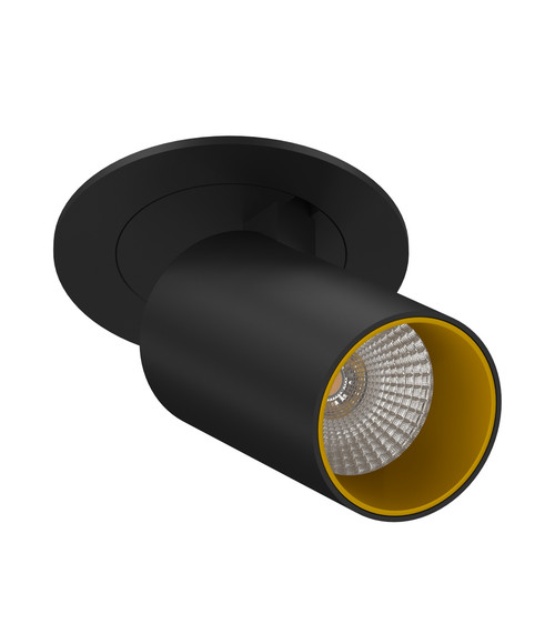 Полувстраиваемый светодиодный светильник DANNY MINI S40 Black-Gold.