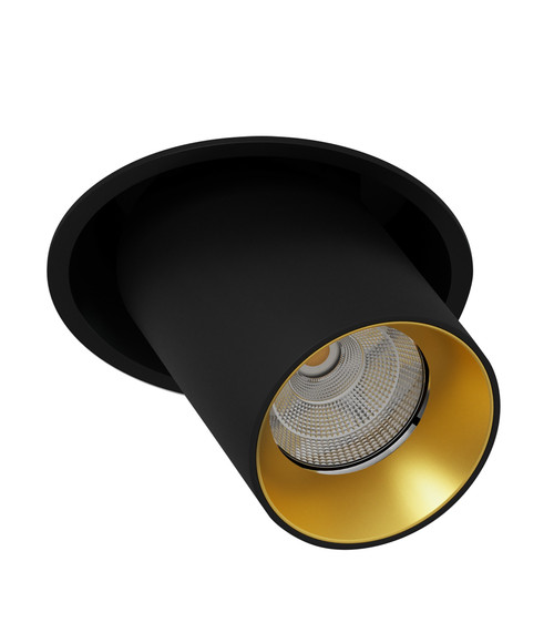 Встраиваемый светодиодный светильник EVA DANNY MINI Black-Gold.