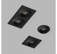 Встраиваемый светодиодный светильник GIZA MINI SQ Black.
