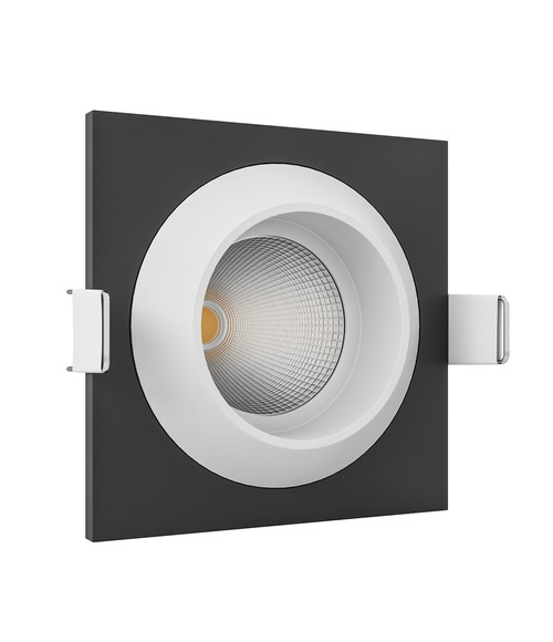 Встраиваемый светодиодный светильник GIZA MINI SQ Black-White.