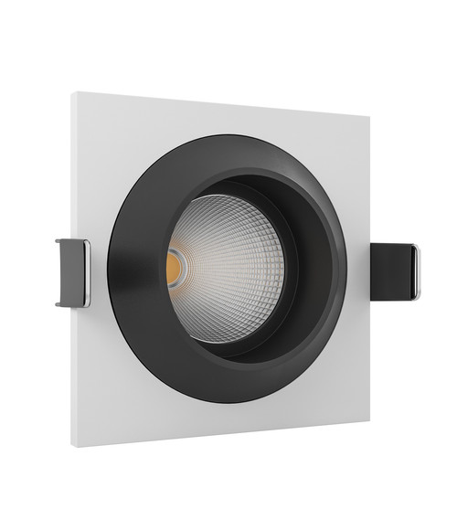 Встраиваемый светодиодный светильник GIZA MINI SQ White-Black.