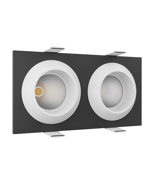 Встраиваемый светодиодный светильник GIZA MINI SQ2 Black-White.
