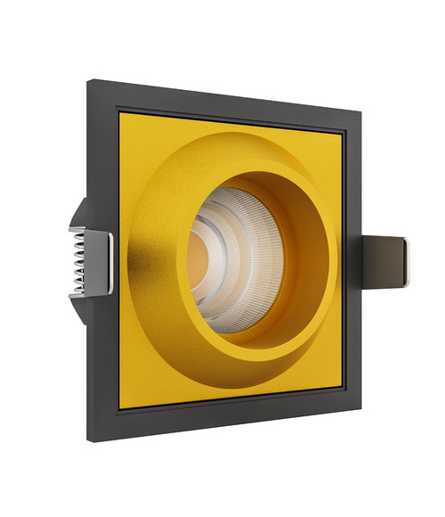 Встраиваемый светодиодный светильник GIZA SQ Black-Gold.