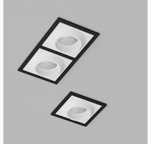 Встраиваемый светодиодный светильник GIZA SQ Black-White.