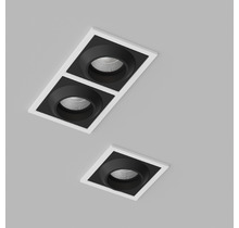 Встраиваемый светодиодный светильник GIZA SQ White-Black.