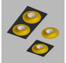 Встраиваемый светодиодный светильник LOFT SQ2 Black-Gold.