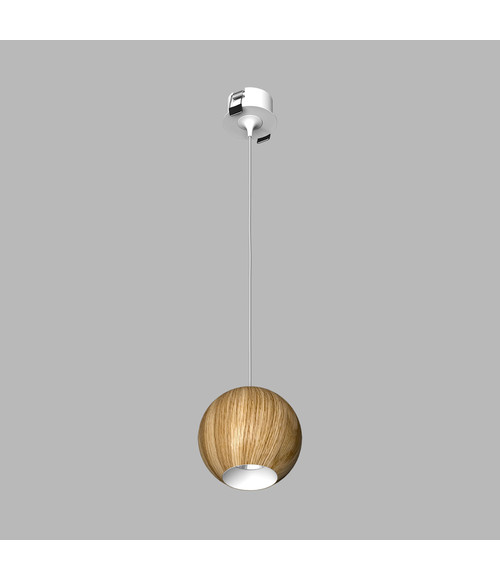 Подвесной (встраиваемый) светодиодный светильник Ledron SPACE R130 Basic Wooden White