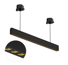 Подвесной светильник Sagi style 585 Basic Black-Gold 4000K