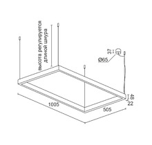 Подвесной светильник SKYLINE HL 505х1005 White 3000K