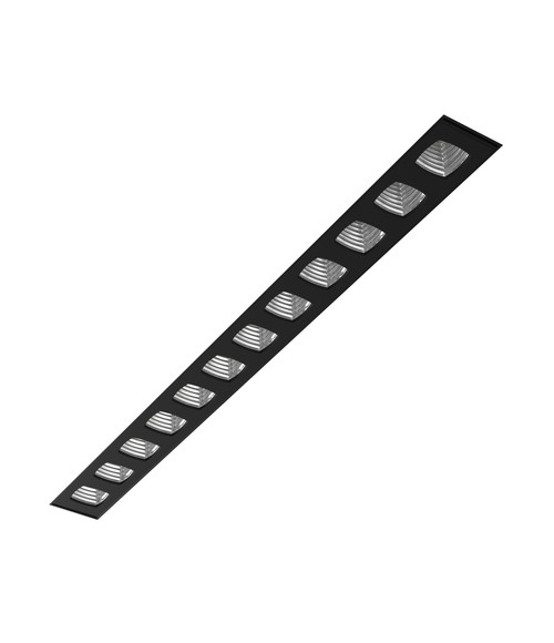 Встраиваемый светильник (под шпаклевку) Strong Style Black-Silver 4000K