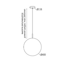Подвесной светильник под сменную лампу PL2057 Black