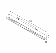 Светильник в магнитный трек Rimi Zigbee Black