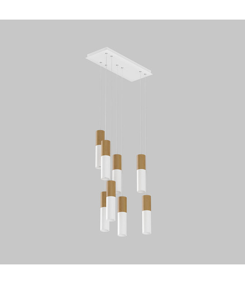 Снят с произв. Замена TRIAC Подвесной светильник SLC7391/PB x 8 White Wooden
