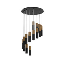 Снят с произв. Замена TRIAC Подвесной светильник SLC7391/PB x 15 Black Wooden