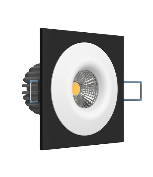 Встраиваемый светодиодный светильник LH07S-R SQ Black-White 10W 3000K DIM TRIAC.